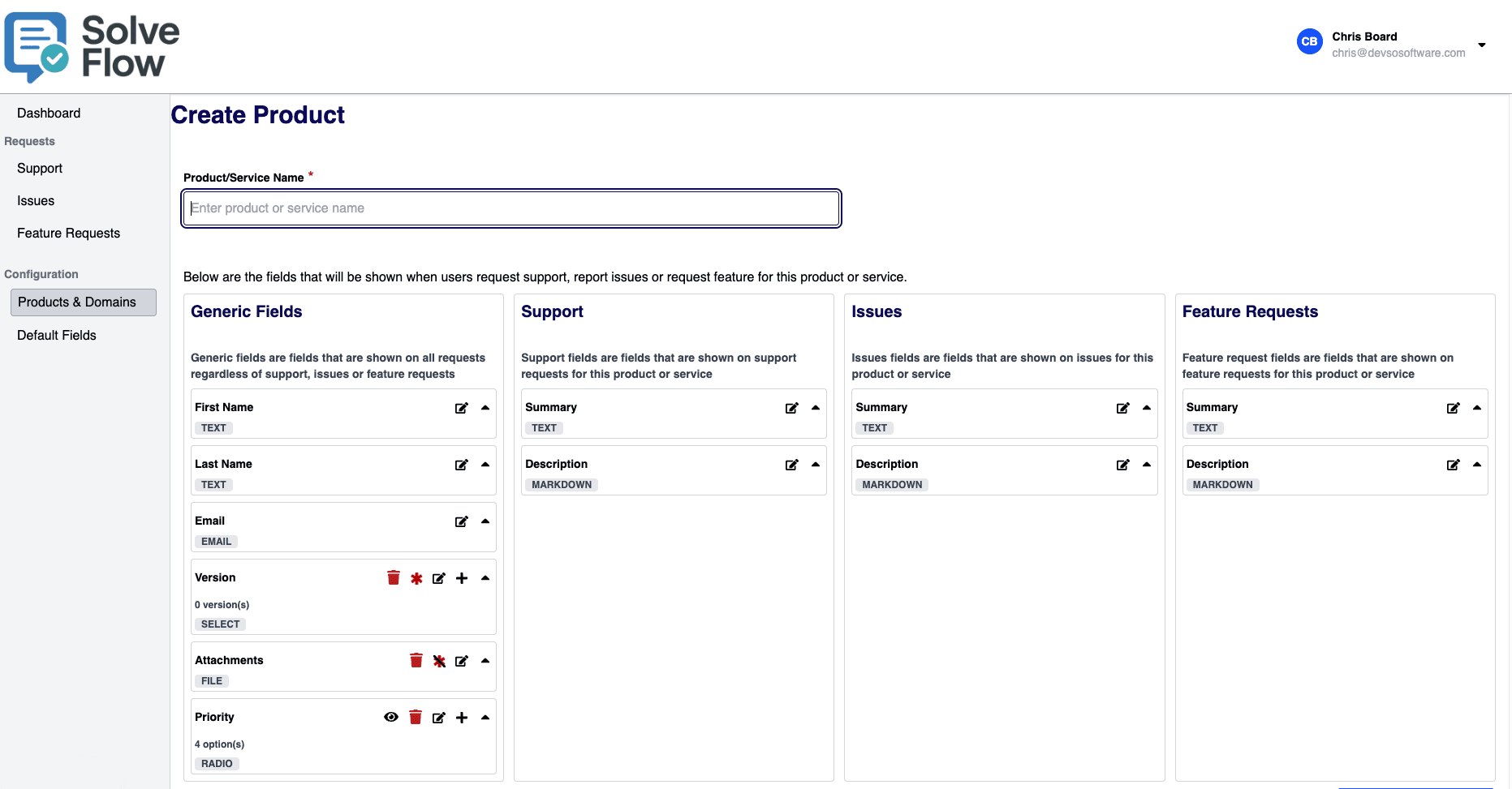 Screenshot create-product